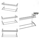 BA34 Stainless Steel singal Layer Shelf with Towel Road,Multipurpose Bath Shelf Organizer,Kitchen Shelf/Towel self/Bathroom Shelf /bathroom stands and racks/Bathroom Accessories-Chrome Finish(Made in India
