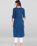 Stylish Women Kurtis | Printed Cotton Kurtis for Daily Wear - XXL, Blue