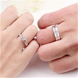 Unique Style Couple Rings | Proposal Ring Set | Rings for Men Women | Fashionable Engagement Valentine Rings Combo | Silver Polished Rings | Cpl127