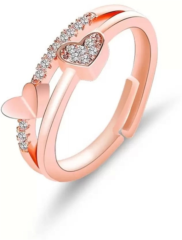 Silver Polished Rings | Women Rings | Gifts For Valentine - Rose Gold