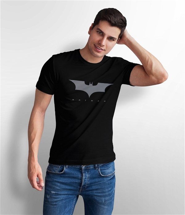 Men Black Batman T-Shirtsn|SR06 - L