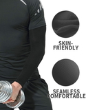 Arm Sleeves Combo Set | Pack Of 2  - Free Size, Black, 2 pairs