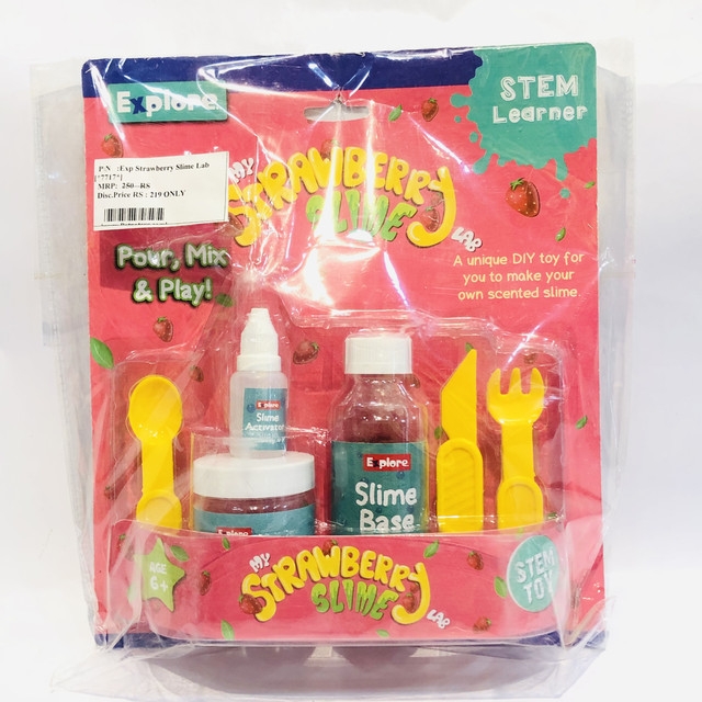 Explore my strawberry Slime lab