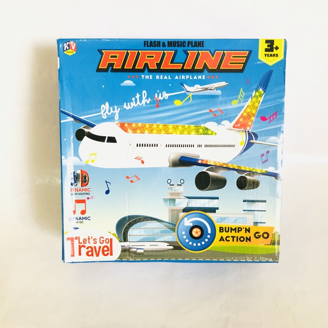 Airlines flash and music airoplane