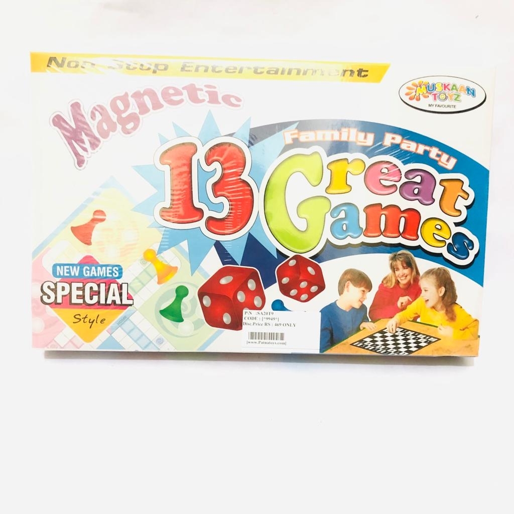 magnetic 13 Great games like ludo chess and etc