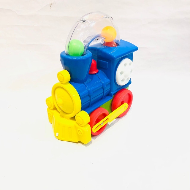 Action loco train with blowing ball and moving pistons manual toys