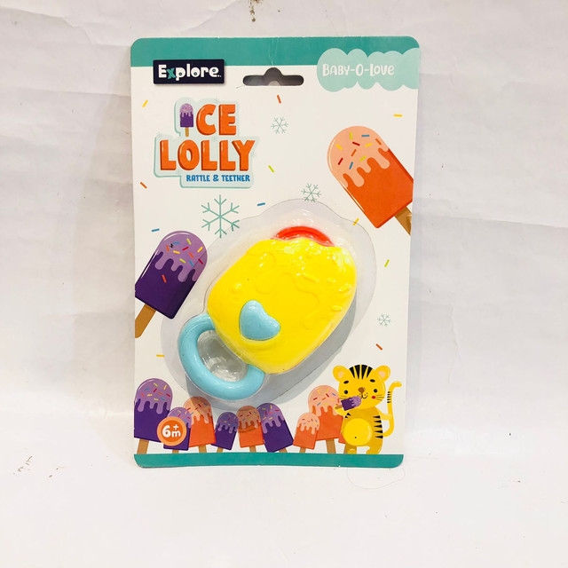 Ice lolly rattle and teether explore