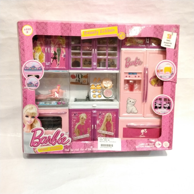 Barbie 3 beautiful kitchen set with light and music