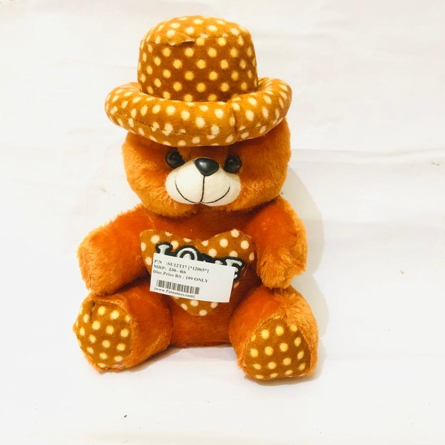 Brown hat small love teddy