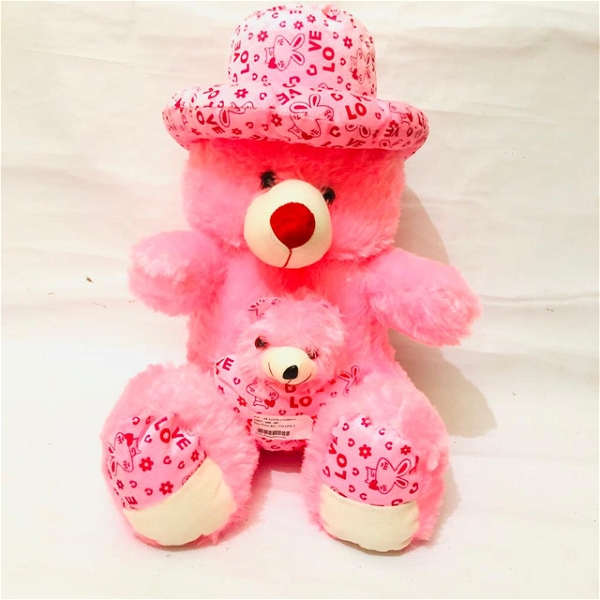 Pink Love hat cute teddy