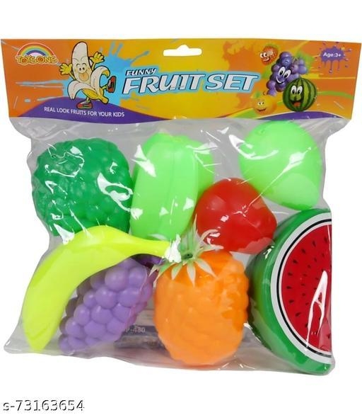 Plastic fruits set