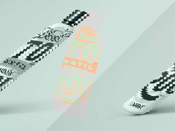 980ml Arima UV & 3D Printed - Don't To  - White - WHITE, 0.32