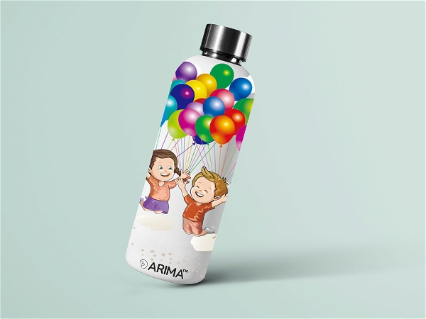 980ml Arima UV & 3D Printed - Kids with Ballon on Sky - White - WHITE, 0.32