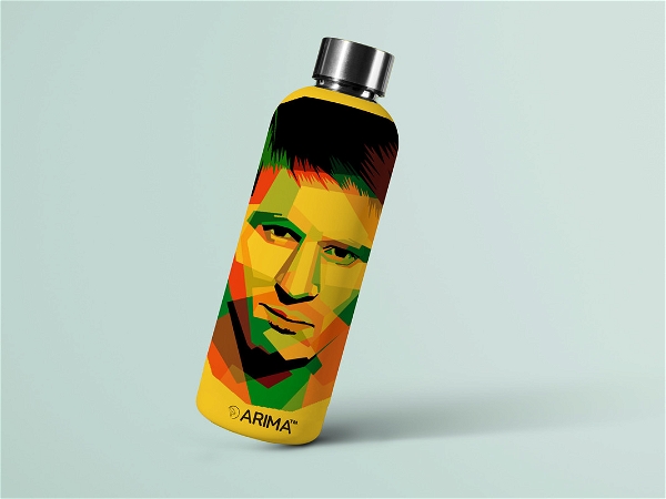 980ml Arima UV & 3D Printed - Messi Face - Yellow - YELLOW, 0.32