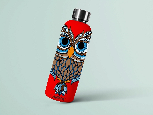 980ml Arima UV & 3D Printed - Owl - Red - RED, 0.32, https://youtu.be/Dgdem09WjXg