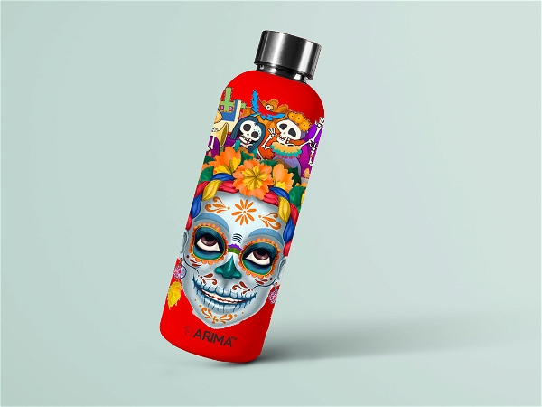 980ml Arima UV & 3D Printed - Skull Face - Red - RED, 0.32, https://youtu.be/Dgdem09WjXg