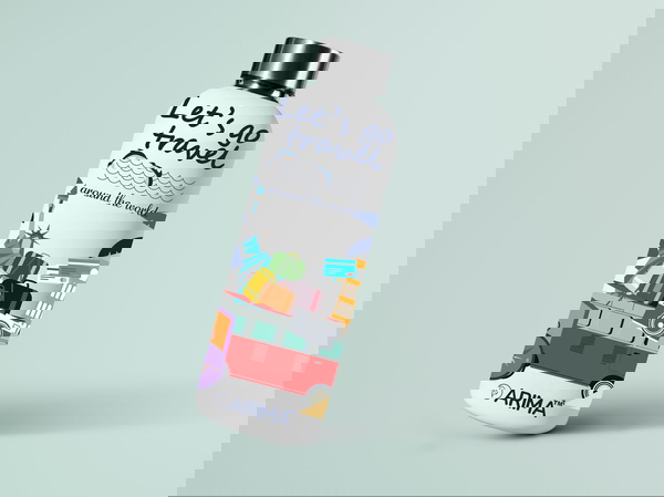 980ml Arima UV & 3D Printed - Travel around the World - White - WHITE, 0.32