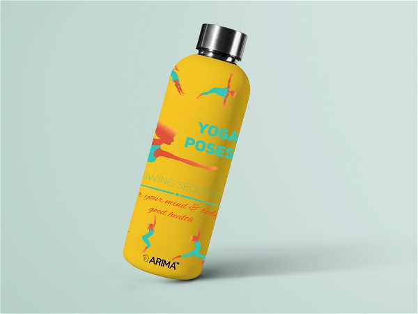 980ml Arima UV & 3D Printed - Yoga - Suryanamaskaram - Yellow - YELLOW, 0.32, https://youtu.be/Dgdem09WjXg