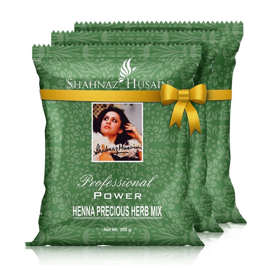 Shahnaz Husain Colourveda Natural Hair Colour - 100Gm (Blakish Brown) (Pack  of 3)