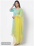 Reliable Cotton Printed Kurta with Pant And Dupatta Set For Women - S