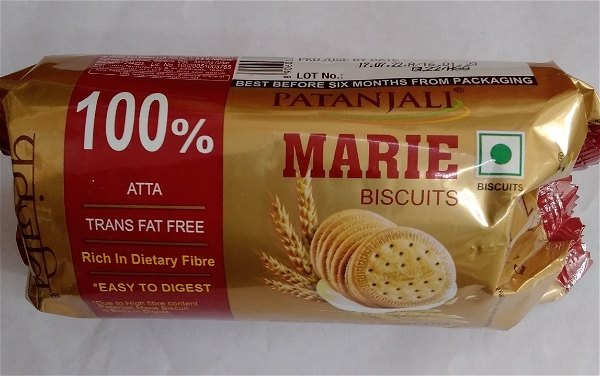 PATANJALI MARIE BISCUITS MADE FROM WHOLE WHEAT ATTA 75 G