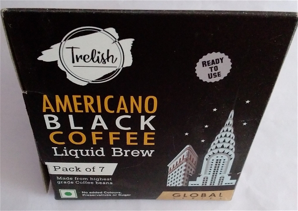 TRELISH AMERICAN BLACK COFFEE LIQUID BREW ( PACK OF 7)
