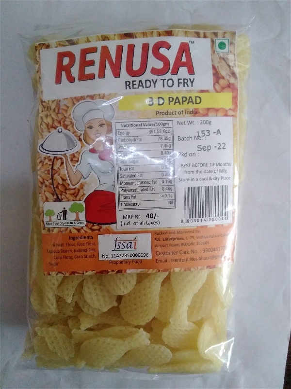 RENUSA 3 D PAPAD 200 G