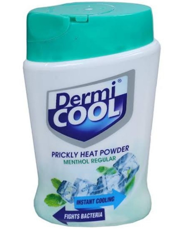 DERMI COOL PRICKLY HEAT POWDER MENTHOL REGULAR 50 G